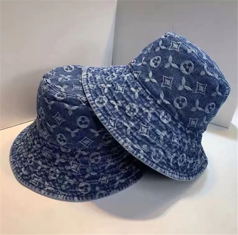 party Bucket Hat business Cowboy funny Unisex Casual Designers Caps Women Mens Designer Hats Cool Denim Print Fitted Cap Men Beanie