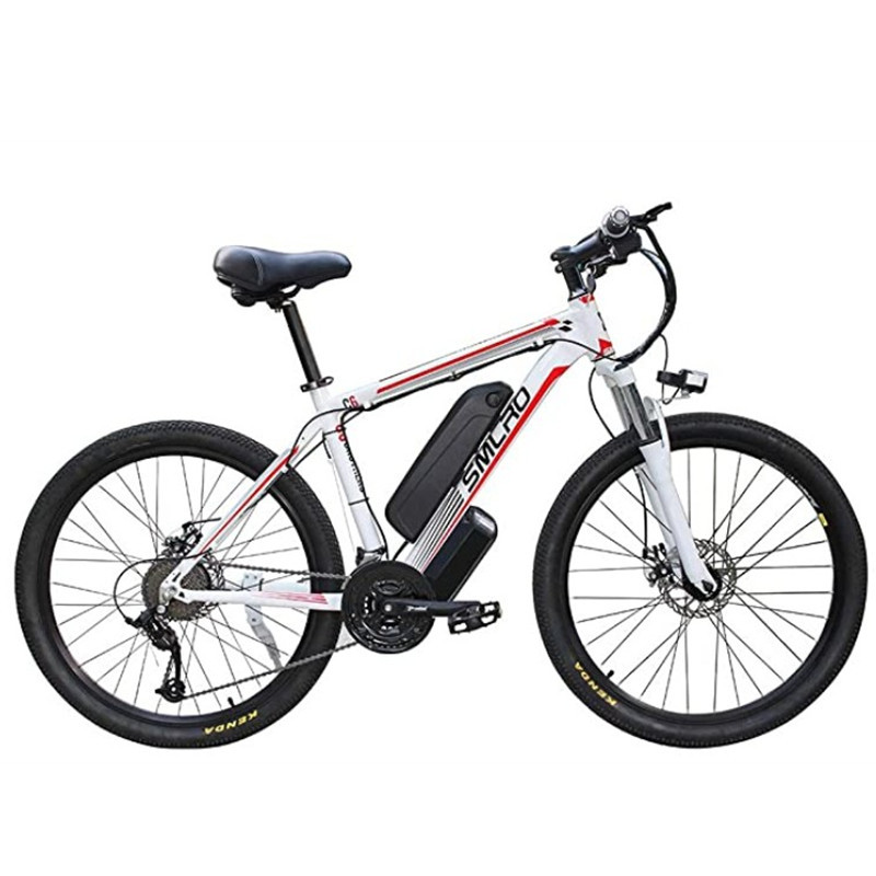Smlro C6 Electric Mountain Bike 500W 26inch Electric Bicycle with Removable 48V 13Ah Battery 21 Speed Shifter ebike