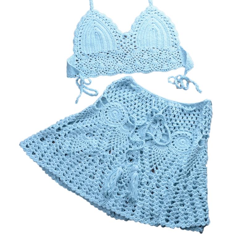 Women' Swimwear Crochet Bikini Sets Solid Color Knitted Off Shoulder Top Bottom Beachwear Bathing Suit Women Swimsuit 2022, Khaki
Women' Swimwear Crochet Bikini Sets Solid Color Knitted Off Shoulder Top Bottom Beachwear Bathing Suit Women Swimsuit 2022, Khaki