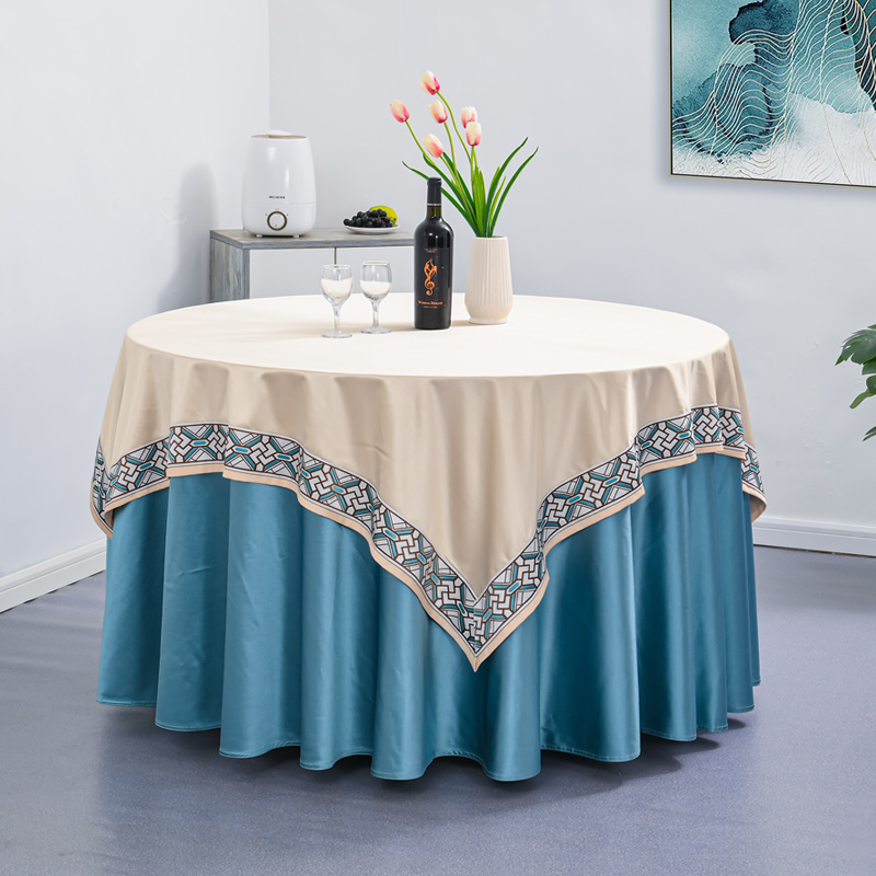 Chinese style hotel round tablecloth Table Cloth, Cream-colored
Chinese style hotel round tablecloth Table Cloth, Cream-colored