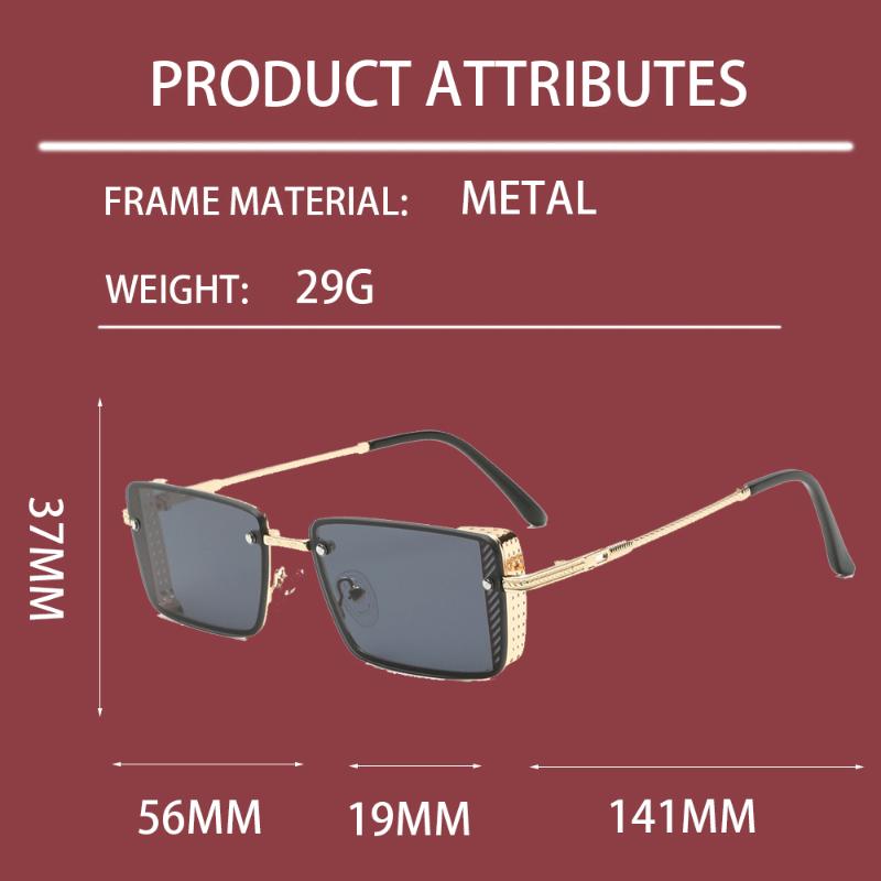 Sunglasses Metal Punk Rectangle Women Design 2022 Multicolor Street Style Sun Glasses Men Exquisite Elegant EyewearSunglassesSunglasses 
Sunglasses Metal Punk Rectangle Women Design 2022 Multicolor Street Style Sun Glasses Men Exquisite Elegant EyewearSunglassesSunglasses
