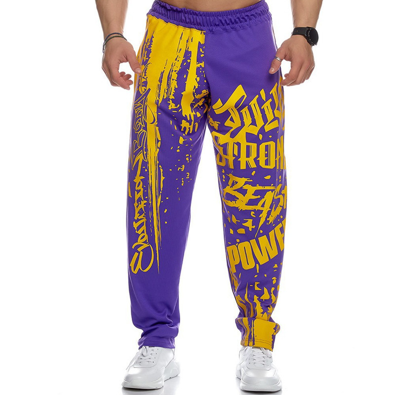 Jogging Men Polyester Soft Bodybuilding Joggers Sweatpants Harem Long Trousers Fitness Sport Training Pants 220630
