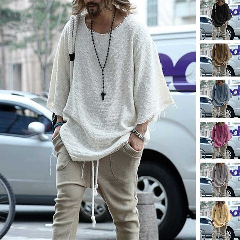 Mens Loose T-shirt Fashion Long Sleeve Solid Color Casual Tops Tassels Trend For Young People -XXXL, Beige
Mens Loose T-shirt Fashion Long Sleeve Solid Color Casual Tops Tassels Trend For Young People -XXXL, Beige