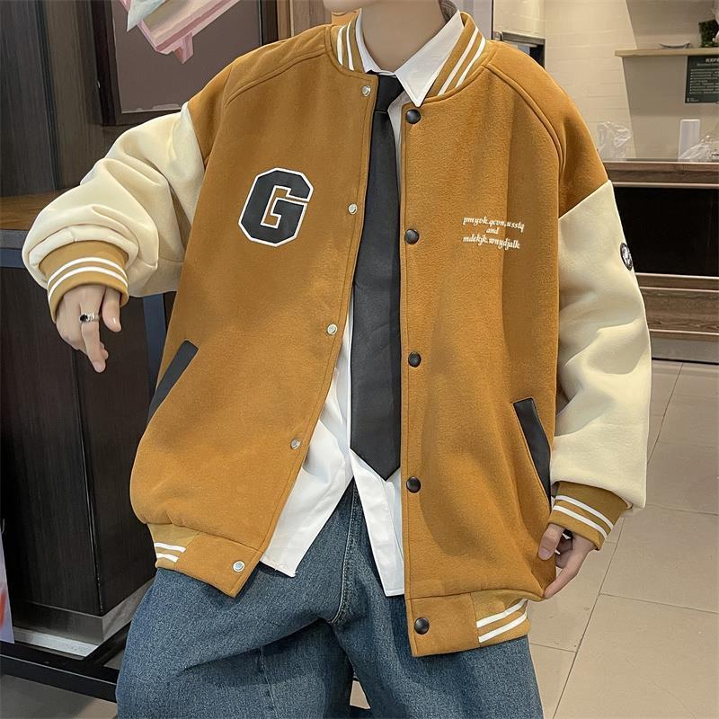 Men's Jackets American Retro Patchwork Letter Print Baseball Uniform 2022 Winter Street Loose Casual Embroidered Bomber Jacket Korean Man, Black;brown
Men's Jackets American Retro Patchwork Letter Print Baseball Uniform 2022 Winter Street Loose Casual Embroidered Bomber Jacket Korean Man, Black;brown