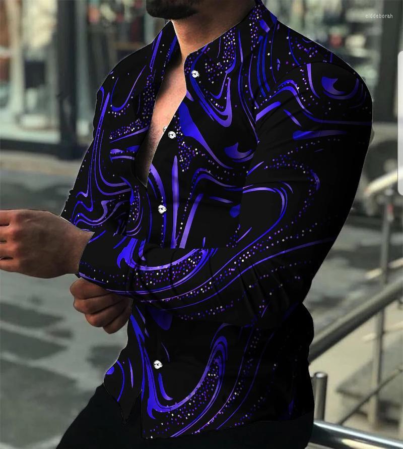 Men's Casual Shirts Fashion Luxury Men Single Breasted Shirt Purple Turbulent Print Long Sleeve Tops Men's Clothing HawaiiMen's Eldd22, Cs to 003
Men's Casual Shirts Fashion Luxury Men Single Breasted Shirt Purple Turbulent Print Long Sleeve Tops Men's Clothing HawaiiMen's Eldd22, Cs to 003