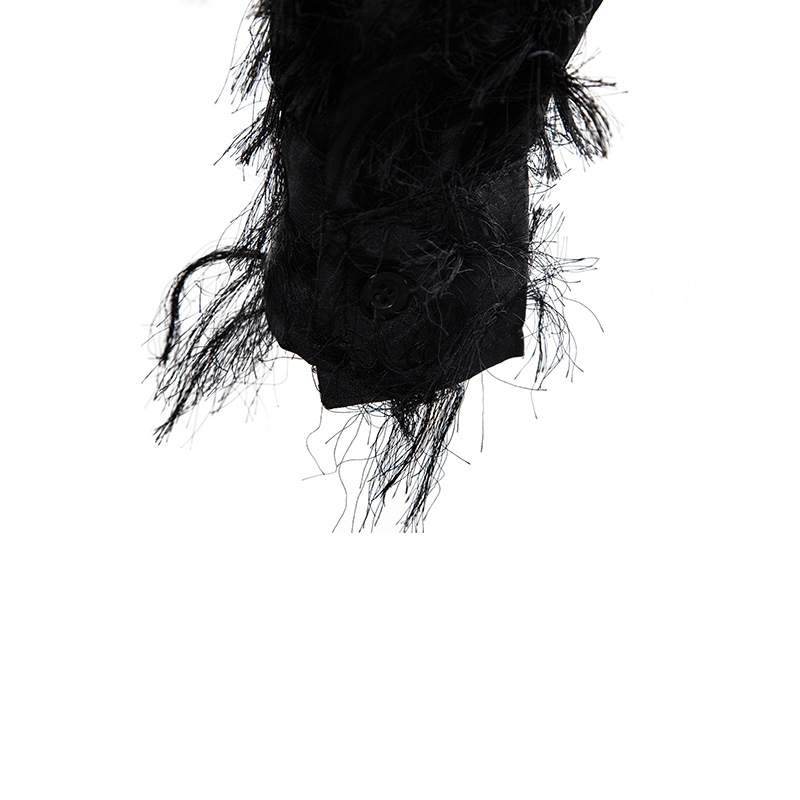 Sexy Feather Lace Shirt Men Fashion Floral Long Sleeve Dress Shirts Party Nightclub Transparent Gothic Stage Costume 220322