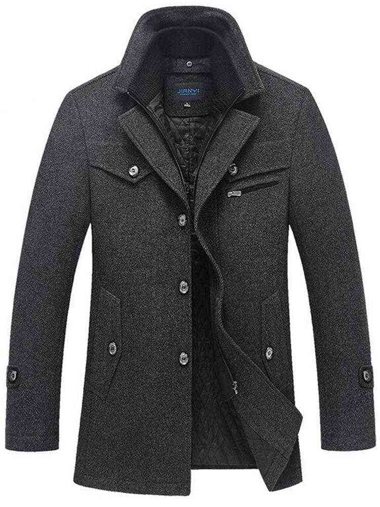 Men's Wool & Blends Mens Woolen Coat Autumn Winter Cotton Thicken Jacket Coats High Quality Male Tops Windproof Warm Trench Overcoats T220810, Burgundy
Men's Wool & Blends Mens Woolen Coat Autumn Winter Cotton Thicken Jacket Coats High Quality Male Tops Windproof Warm Trench Overcoats T220810, Burgundy
