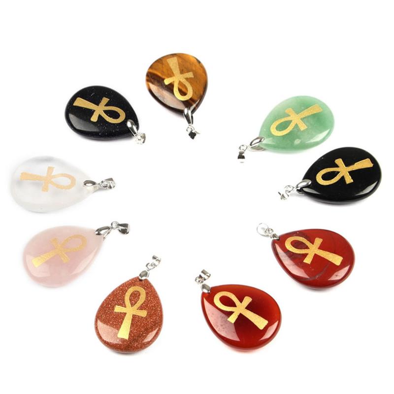 Pendant Necklaces Natural Stone Water Drop Religious Rune Life Talisman Ankh Pattern Cross Foreign Trade Ornament Divination
Pendant Necklaces Natural Stone Water Drop Religious Rune Life Talisman Ankh Pattern Cross Foreign Trade Ornament Divination