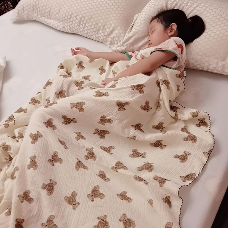 Blankets Layers Baby Bear Print Cotton Air Conditioned Infant Sleeping Blanket AccessoriesBlankets
Blankets Layers Baby Bear Print Cotton Air Conditioned Infant Sleeping Blanket AccessoriesBlankets