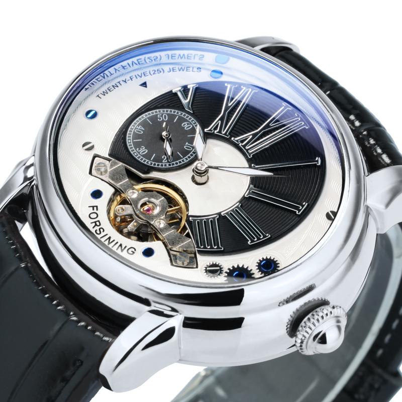 Wristwatches Forsining Fsahion Tourbillon Automatic Mechanical Mens Oval Leisure Watches For Men Leather Strap Montre Homme LuxeWristwatches, Silver white 
Wristwatches Forsining Fsahion Tourbillon Automatic Mechanical Mens Oval Leisure Watches For Men Leather Strap Montre Homme LuxeWristwatches, Silver white