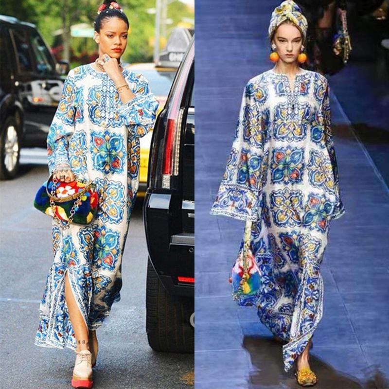 Runway Dresses Bohemian Beach Evening Dress Holiday Blue And White Printed Summer Full Sleeves Prom Party Boho Sundress Sun Bathing WearRunw, Same as picture
Runway Dresses Bohemian Beach Evening Dress Holiday Blue And White Printed Summer Full Sleeves Prom Party Boho Sundress Sun Bathing WearRunw, Same as picture