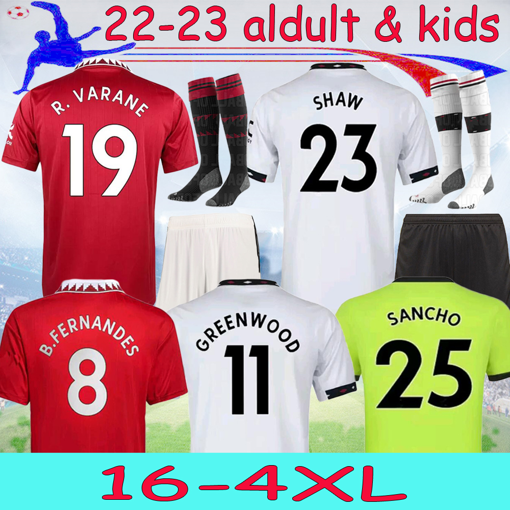 16-4XL 2022 2023 BRUNO soccer jerseys Elanga RASHFORD VARANE FRED 22 23 manS uTd Shaw CAVANI Sancho MARTIAL B. FERNANDES football uniform adult kids kit, 22-23 away fans
16-4XL 2022 2023 BRUNO soccer jerseys Elanga RASHFORD VARANE FRED 22 23 manS uTd Shaw CAVANI Sancho MARTIAL B. FERNANDES football uniform adult kids kit, 22-23 away fans