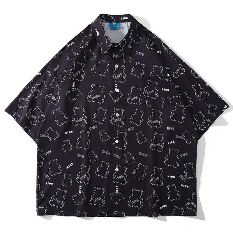 Men's Casual Shirts Summer Unisex Vintage Harajuku Bear Print Turn-Down Collar Couple Tropica Top Men Oversize Hawaii Short Sleeve ShirtMen'
Men's Casual Shirts Summer Unisex Vintage Harajuku Bear Print Turn-Down Collar Couple Tropica Top Men Oversize Hawaii Short Sleeve ShirtMen'