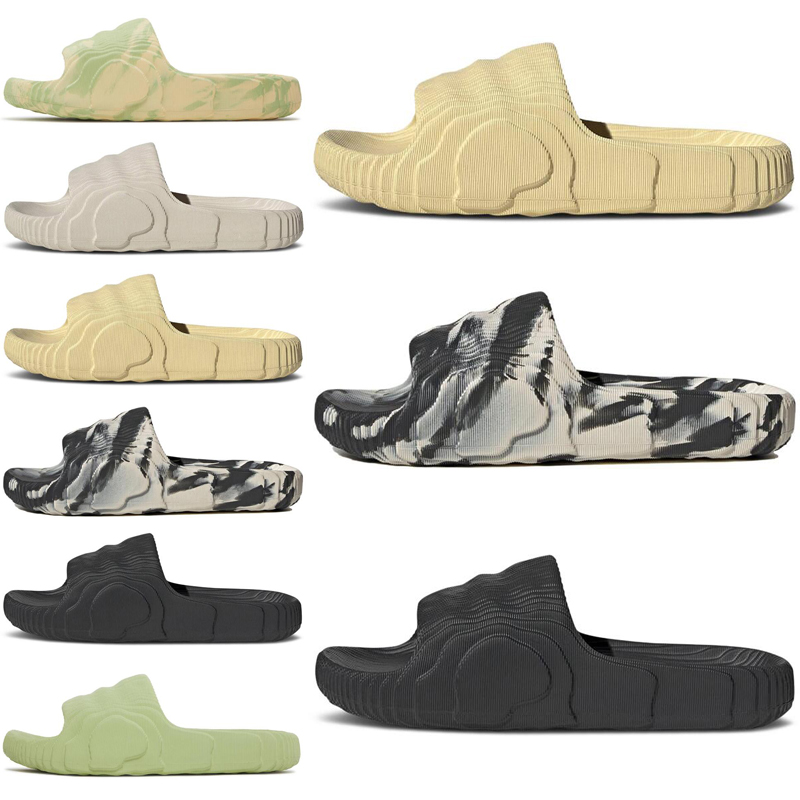 

adilette 22 sliders Slippers Slides designer sandals mens womens Black Grey Desert Sand Magic Lime luxury shoes pantoufle flip flops platform sandales fashion, #2 desert sand