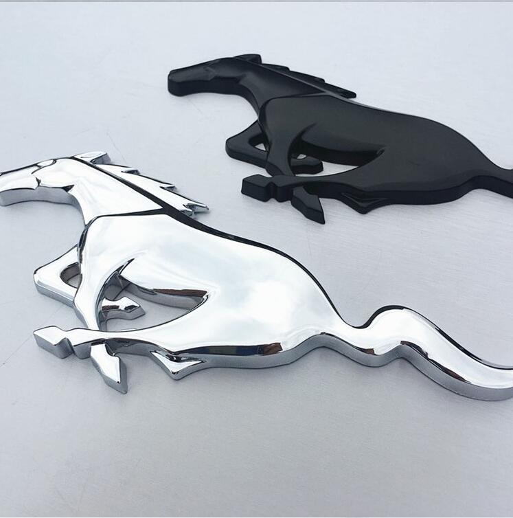 3D Horse Logo Metal Car Auto Front Hood Grille Emblem Car Sticker For Ford Universal