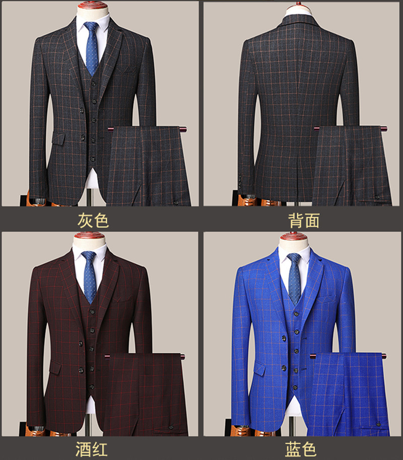 Men's Suits & Blazers Boutique Blazer Vest Trousers Men's Italian Style Fa 220823