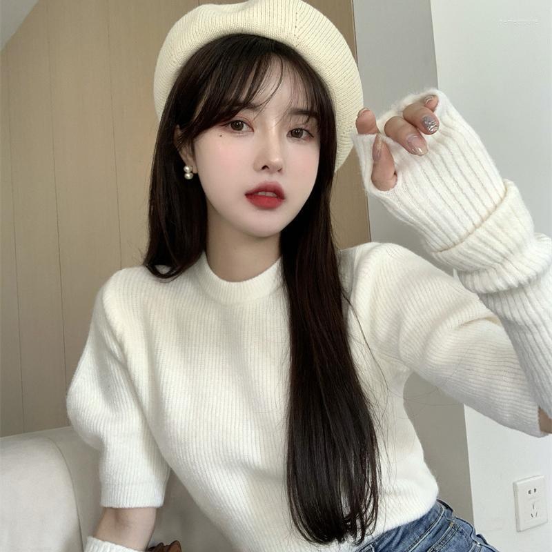 Women's Sweaters 2022 Autumn Knitted Sweater Women Casual Puff Sleeve Solid Slim O-Neck Womens Pullover Korean Y2k Crop TopsWomen's Perf22, Black
Women's Sweaters 2022 Autumn Knitted Sweater Women Casual Puff Sleeve Solid Slim O-Neck Womens Pullover Korean Y2k Crop TopsWomen's Perf22, Black