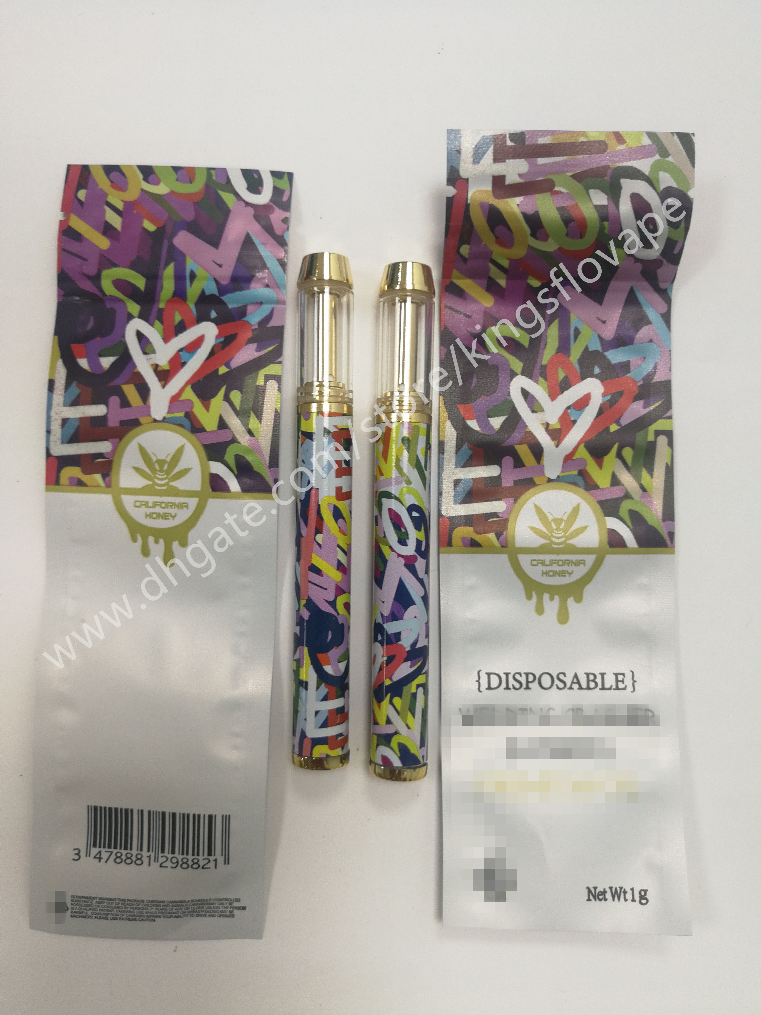 2022 New California Honey Disposable Vape Pen E-Cigarettes 400mAh Rechargeable USB port Empty Cartridge Vapes with Exquisite Packing Bag
2022 New California Honey Disposable Vape Pen E-Cigarettes 400mAh Rechargeable USB port Empty Cartridge Vapes with Exquisite Packing Bag