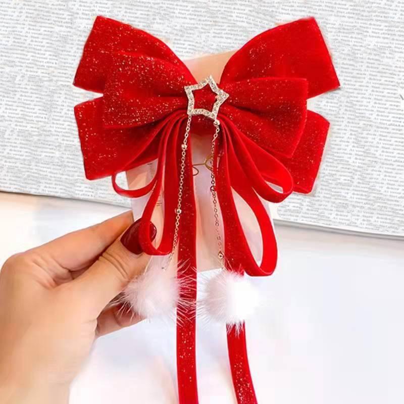 Hair Clips & Barrettes Chinese Style 2022 Year Red Velvet Bow Headdress Girls Hairpin DIY Accessories Clip
Hair Clips & Barrettes Chinese Style 2022 Year Red Velvet Bow Headdress Girls Hairpin DIY Accessories Clip