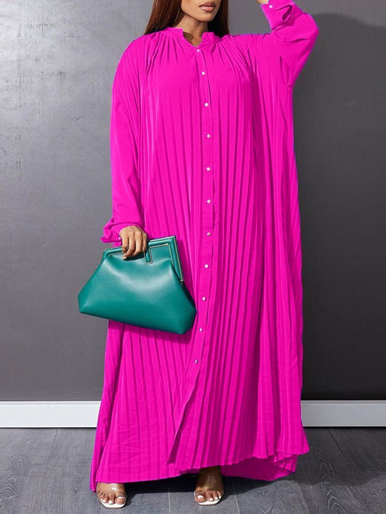 Summer Long Dress VONDA Vintage Women Sundress Sleeve Button Up Autumn Holiday Loose Shirt Vestidos 220721, Rose
Summer Long Dress VONDA Vintage Women Sundress Sleeve Button Up Autumn Holiday Loose Shirt Vestidos 220721, Rose