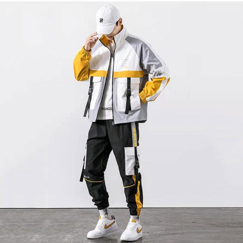 Men's Tracksuits Men Autumn Winter Long Sleeve Tracksuit Jacket Coat And Pants Two Pieces Set Japanese Fashion For Male Teenagers Sports Set, Gray
Men's Tracksuits Men Autumn Winter Long Sleeve Tracksuit Jacket Coat And Pants Two Pieces Set Japanese Fashion For Male Teenagers Sports Set, Gray
