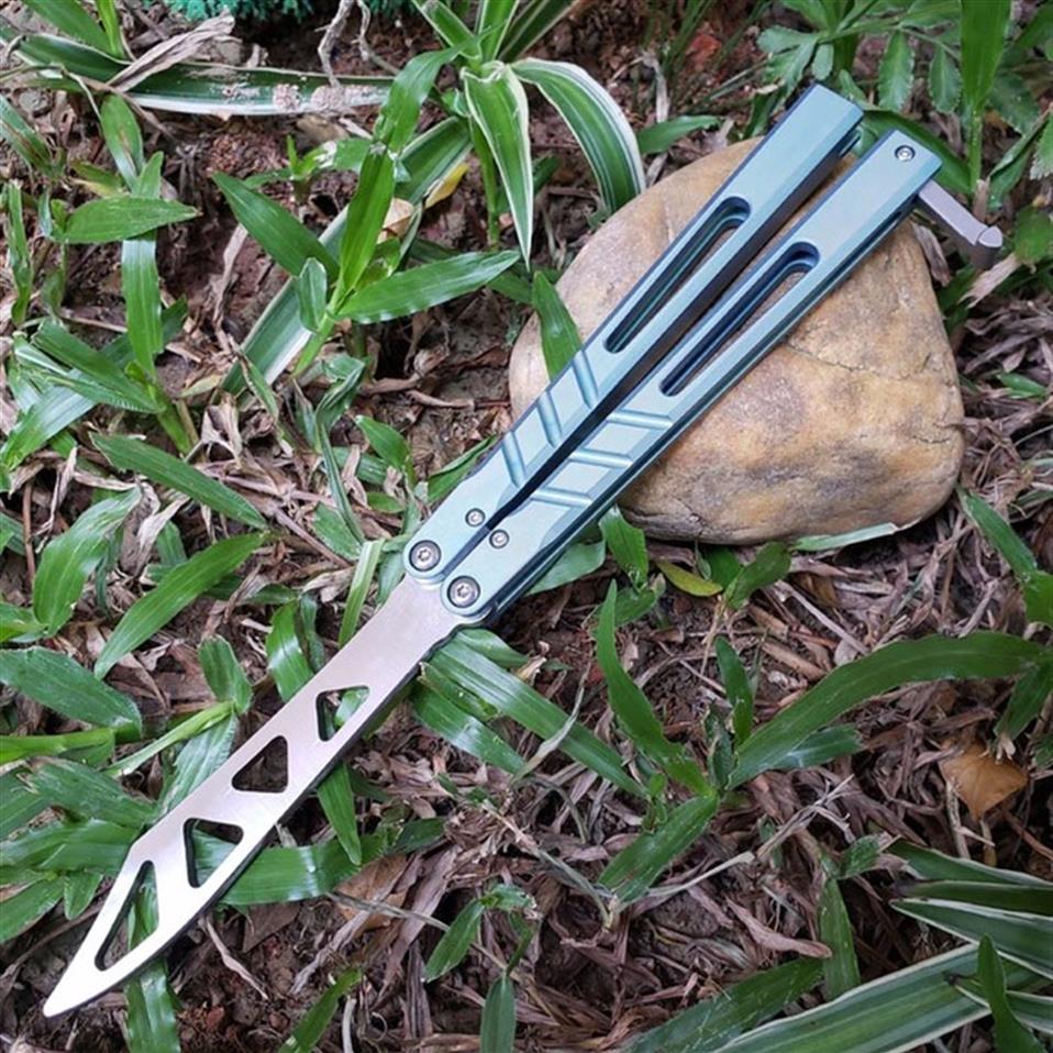 balisong green AB D2 channel titanium handle butterfly trainer training knife bushing system Crafts Martial arts Collection knvies232C
balisong green AB D2 channel titanium handle butterfly trainer training knife bushing system Crafts Martial arts Collection knvies232C