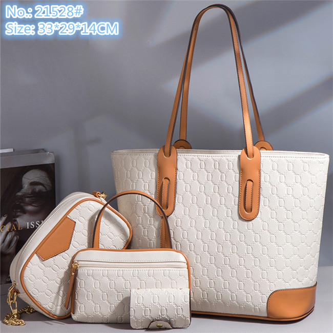Wholesale factory ladies shoulder bags 3 colors classic embossed fashion tote bag large capacity 4-piece women handbag simple contrast leather handbags, Khaki-21528#
Wholesale factory ladies shoulder bags 3 colors classic embossed fashion tote bag large capacity 4-piece women handbag simple contrast leather handbags, Khaki-21528#