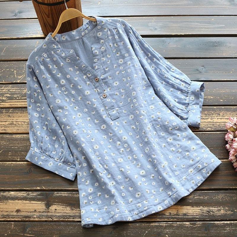 Women's Blouses & Shirts Summer Women's Top Short Sleeve Printed Stand-up Collar Shirt Loose Casual Bat Camisas MujerWomen's, Yellow
Women's Blouses & Shirts Summer Women's Top Short Sleeve Printed Stand-up Collar Shirt Loose Casual Bat Camisas MujerWomen's, Yellow