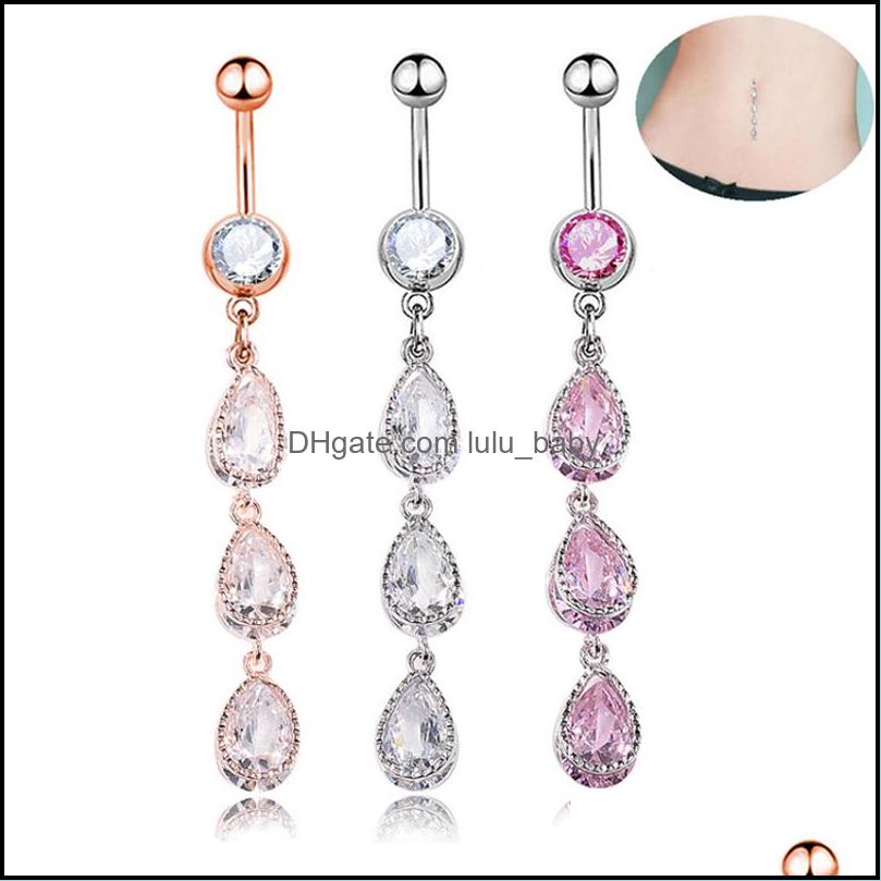 Body Arts Tattoos Art Health Beauty Water Drop Dangle Belly Button Rings 316L Surgical Steel Curved Navel Bar Diamonte P Dh8D3
Body Arts Tattoos Art Health Beauty Water Drop Dangle Belly Button Rings 316L Surgical Steel Curved Navel Bar Diamonte P Dh8D3