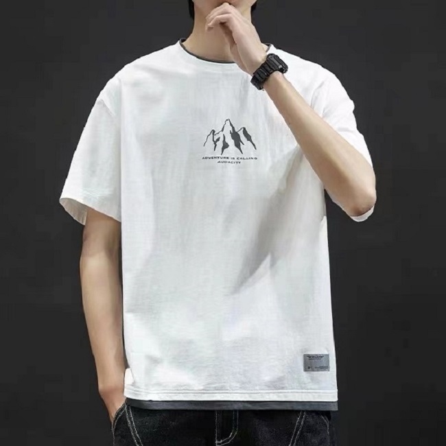 SGLH Top Men's Clothing Short sleeve Tees Polos Mens T-Shirts Summer simple icon high quality cotton Casual solid color T-shirt Men Fashion T 003, #1
SGLH Top Men's Clothing Short sleeve Tees Polos Mens T-Shirts Summer simple icon high quality cotton Casual solid color T-shirt Men Fashion T 003, #1