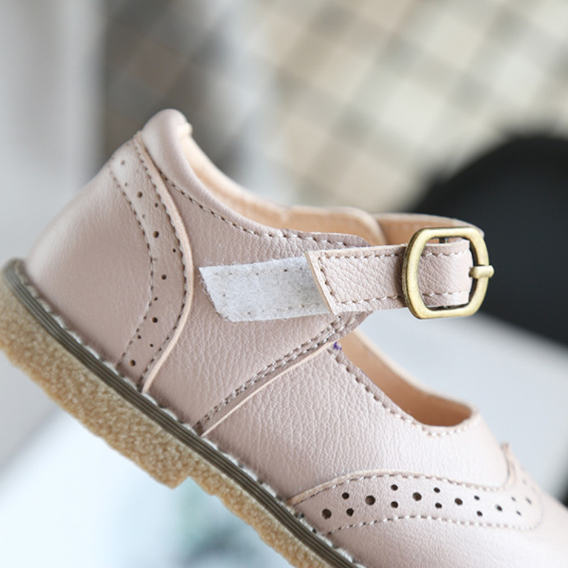 Grils Leather Shoes Casual Girls Autumn Winter Kids Pu Show White Children s Black Pink Toddler Girl ER 30Flats 220525