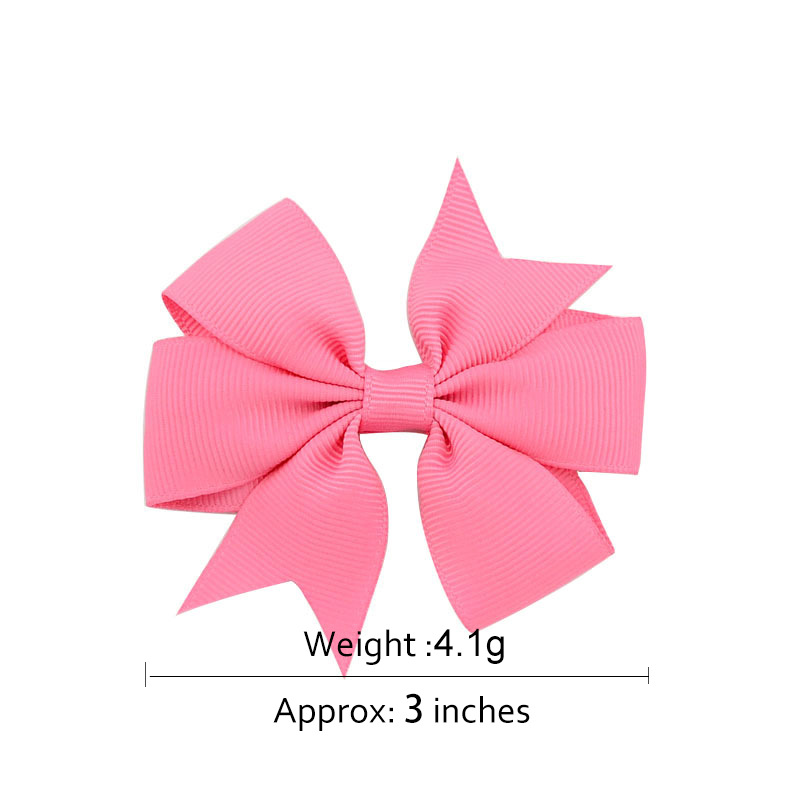 Baby Girls Bowknot Hair Pins 3 Inches Grosgrain Ribbon Bows Alligator Clips Childrens Hair Accessories Kids Boutique Bow Barrette Horquillas Para El P