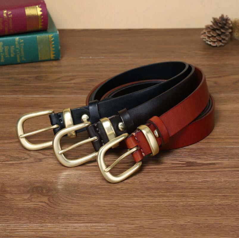 Belts Personalized Fashion Belt Female Pure Cowhide Korean Retro Trend Copper Buckle, Black
Belts Personalized Fashion Belt Female Pure Cowhide Korean Retro Trend Copper Buckle, Black