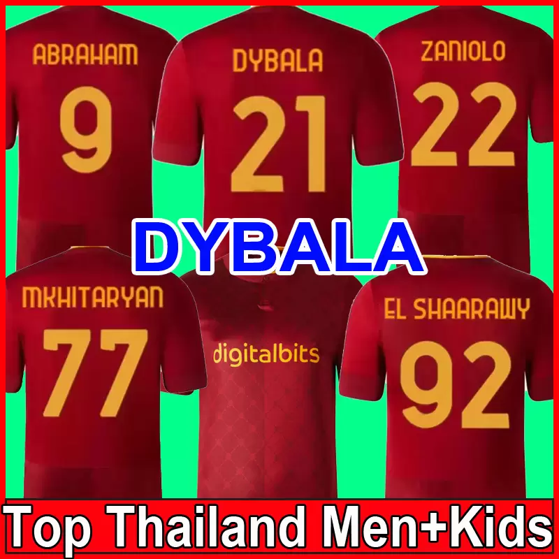 22 23 DYBALA SOCCER JERSEYS ROMA home final Pastore Pellegrini Abraham 2022 2023 totti Zaniolo MANCINI KUMBULLA men kids kit FOOTBALL EL SHAARAWY Uniform rome 222, Grey
22 23 DYBALA SOCCER JERSEYS ROMA home final Pastore Pellegrini Abraham 2022 2023 totti Zaniolo MANCINI KUMBULLA men kids kit FOOTBALL EL SHAARAWY Uniform rome 222, Grey