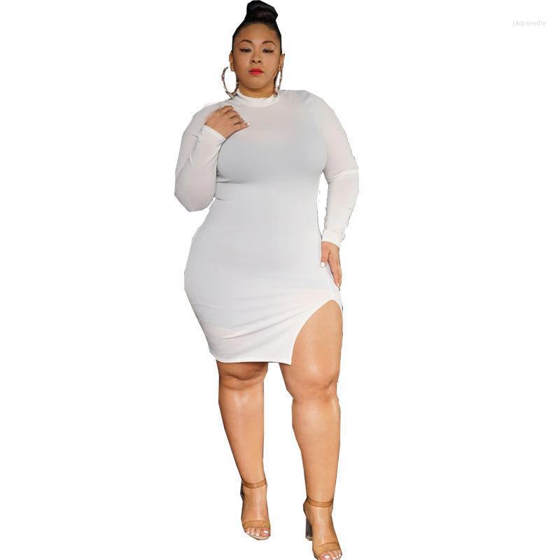 Plus Size Dresses Women Bodycon Plain Stand Collar Long Sleeve Elegant Fashion Office Sexy Slim Split Short Dress Jasp22, Black
Plus Size Dresses Women Bodycon Plain Stand Collar Long Sleeve Elegant Fashion Office Sexy Slim Split Short Dress Jasp22, Black