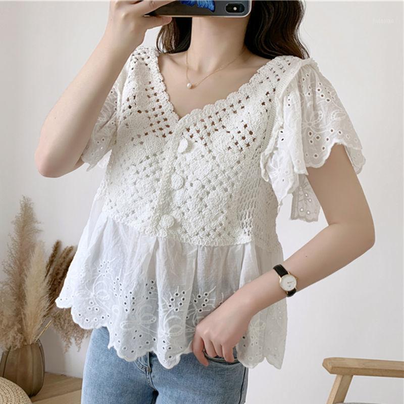 Women's Blouses & Shirts Women Blouse Batwing Sleeve Loose Mesh Sexy Embroidery Lace Shirt Top Blusas Ropa De Mujer, Apricot-5 
Women's Blouses & Shirts Women Blouse Batwing Sleeve Loose Mesh Sexy Embroidery Lace Shirt Top Blusas Ropa De Mujer, Apricot-5