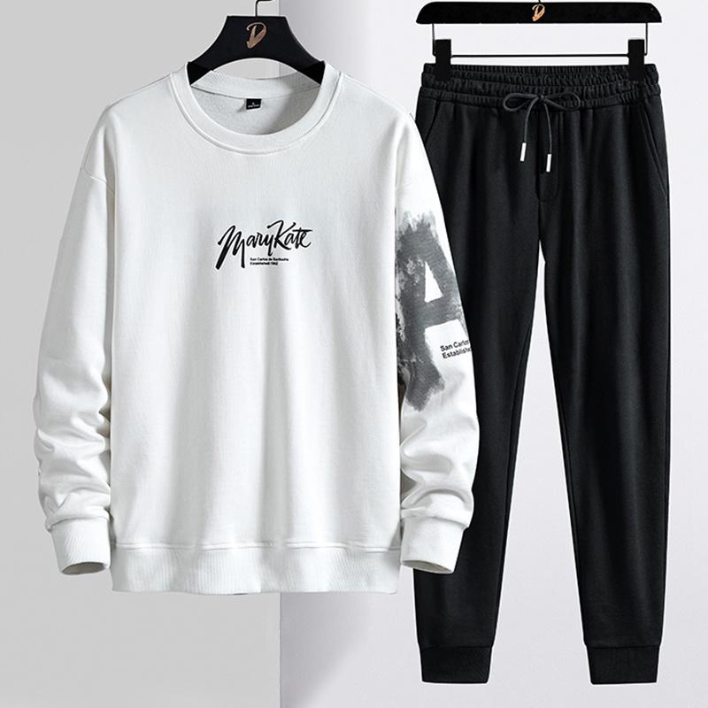 Men's Tracksuits Spring Autumn Men's Fashion Letter Print Crewneck Sweatshirts Pants 2 Piece Sets Sportswear Cotton Casual Sweat SuitsMe, Black
Men's Tracksuits Spring Autumn Men's Fashion Letter Print Crewneck Sweatshirts Pants 2 Piece Sets Sportswear Cotton Casual Sweat SuitsMe, Black