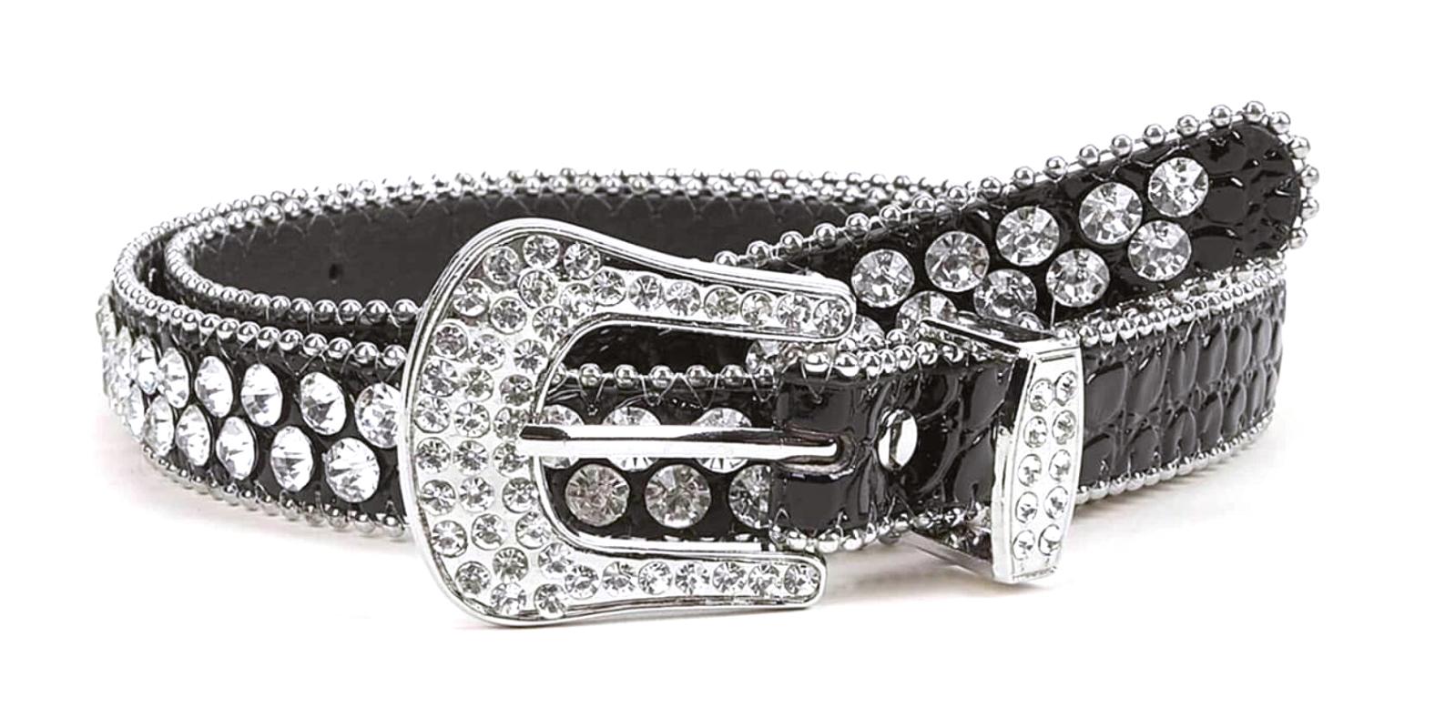 Belts Fashion Rhinestones GLITZ Skinny Strap Alloy Stones Buckle Jeans For WomenBelts, Black
Belts Fashion Rhinestones GLITZ Skinny Strap Alloy Stones Buckle Jeans For WomenBelts, Black