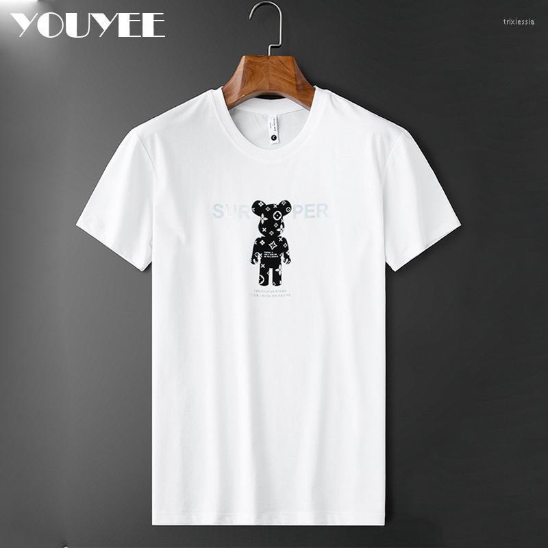 Men's T-Shirts Light Luxury T-shirt Man Summer Thin Mercerized Cotton O-neck White Tees Men's Short Sleeve Slim Printing Bear Plus Size, Black
Men's T-Shirts Light Luxury T-shirt Man Summer Thin Mercerized Cotton O-neck White Tees Men's Short Sleeve Slim Printing Bear Plus Size, Black