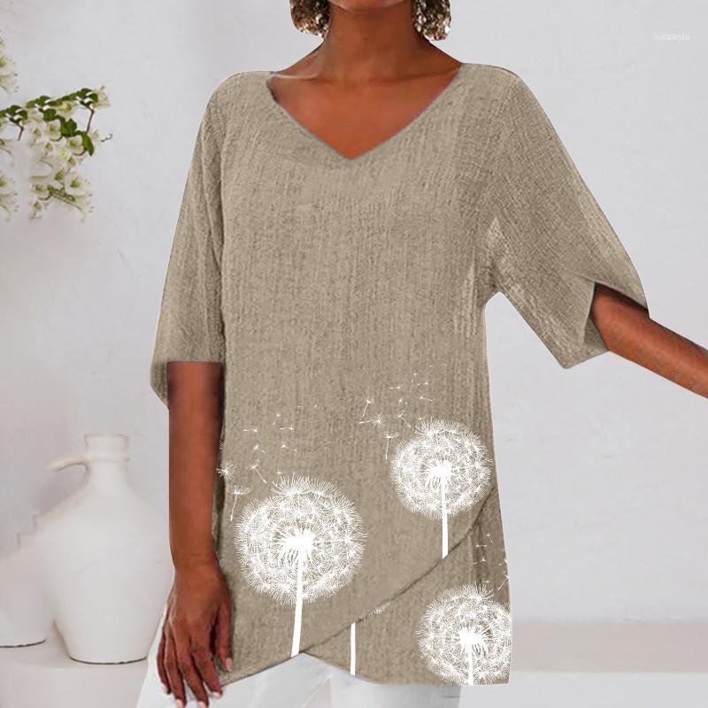 Women' Blouses & Shirts 2022 Women Summer V-neck Printed Blouse Shirt Linen Short Sleeve Tops Camis Top Fashion Loose Blusas Mujer, Gray
Women' Blouses & Shirts 2022 Women Summer V-neck Printed Blouse Shirt Linen Short Sleeve Tops Camis Top Fashion Loose Blusas Mujer, Gray