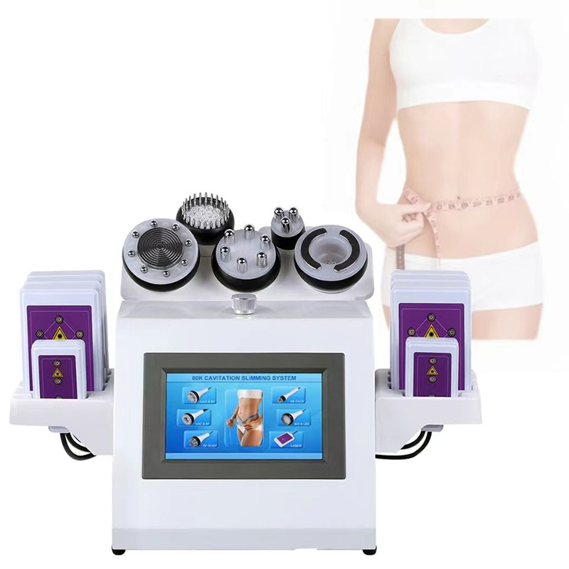 Professional Cavitation Ultrasonic RF Laser Slimming Machine Cellulite Removal Radio Frequency Skin Lifting Multipolar Vacuum Liposuction Body Shaping