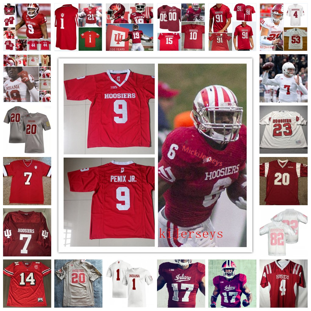 Custom Indiana Hoosiers Stitched College Football Jersey 10 Myles Jackson 22 Maurice Freeman 27 Trent Howland 96 Caleb Murphy 53 Vinny Fiacable 33 David Holloman, 16
Custom Indiana Hoosiers Stitched College Football Jersey 10 Myles Jackson 22 Maurice Freeman 27 Trent Howland 96 Caleb Murphy 53 Vinny Fiacable 33 David Holloman, 16