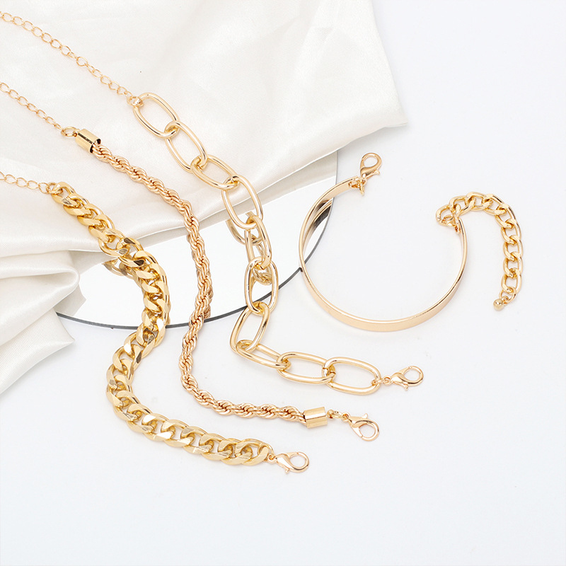 High Quality Cuban Link Tennis Chain Bracelet Gold Silver Plated Bracelets Jewelry