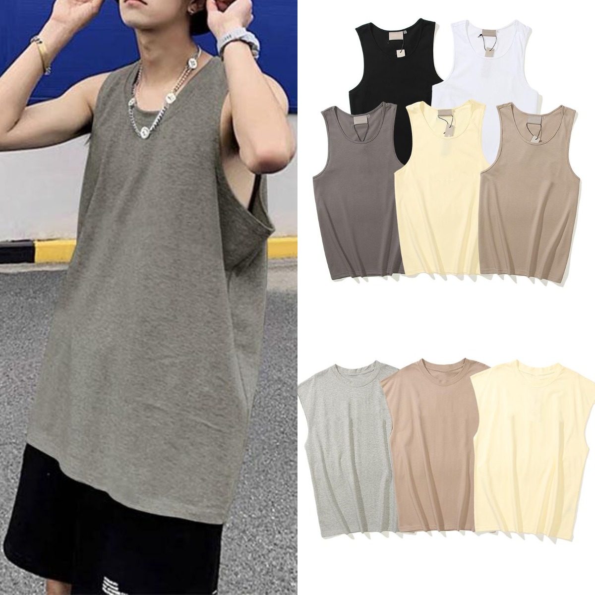 High quality Designer Tide T Shirt sports vest Chest Letter Print Short Sleeveless Street Loose Casual T-shirt Pure Cotton Tops for Men and Women sleeveless tshirts, Not sold separately
High quality Designer Tide T Shirt sports vest Chest Letter Print Short Sleeveless Street Loose Casual T-shirt Pure Cotton Tops for Men and Women sleeveless tshirts, Not sold separately