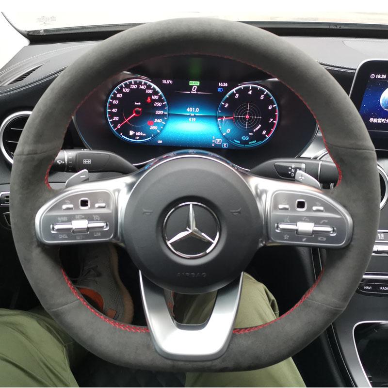 DIY Steering Wheel Cover Hand Sewing Wrap Cover For Mercedes-Benz A-Class W177 2018-2019 B Class C Class W205 CLS 2018-2020
DIY Steering Wheel Cover Hand Sewing Wrap Cover For Mercedes-Benz A-Class W177 2018-2019 B Class C Class W205 CLS 2018-2020