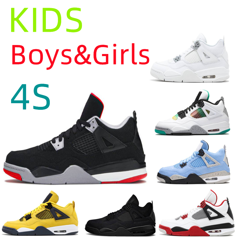 2022 New Designer 4S Children Sneaker Basketball Shoes University Blue Black Cat Grey Cement Hyper Royal Boys Girls Gradeschool Outdoor Trainers Sneakers Bred, Box
2022 New Designer 4S Children Sneaker Basketball Shoes University Blue Black Cat Grey Cement Hyper Royal Boys Girls Gradeschool Outdoor Trainers Sneakers Bred, Box