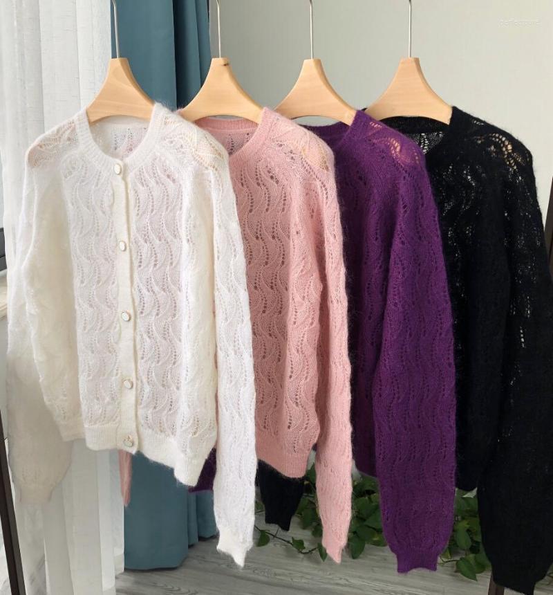 Women' Knits & Tees Women Sweater 2022 Fall Fashion All-match Water Ripple Hollow Long Sleeve Ladies Cardigan Perf22, White a
Women' Knits & Tees Women Sweater 2022 Fall Fashion All-match Water Ripple Hollow Long Sleeve Ladies Cardigan Perf22, White a