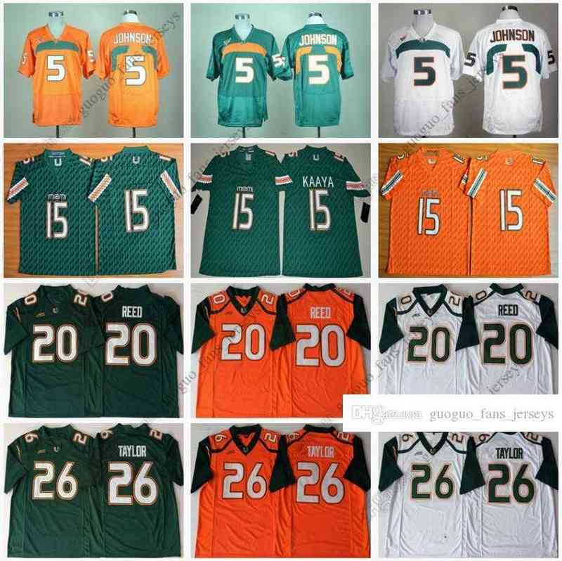 NCAA Miami Hurricanes Football Jersey 5 Andre Johnson Brad Kaaya 20 Ed Reed Sean Taylor Orange White High Quality Jersey Size S--XXL 220101, As picture
NCAA Miami Hurricanes Football Jersey 5 Andre Johnson Brad Kaaya 20 Ed Reed Sean Taylor Orange White High Quality Jersey Size S--XXL 220101, As picture