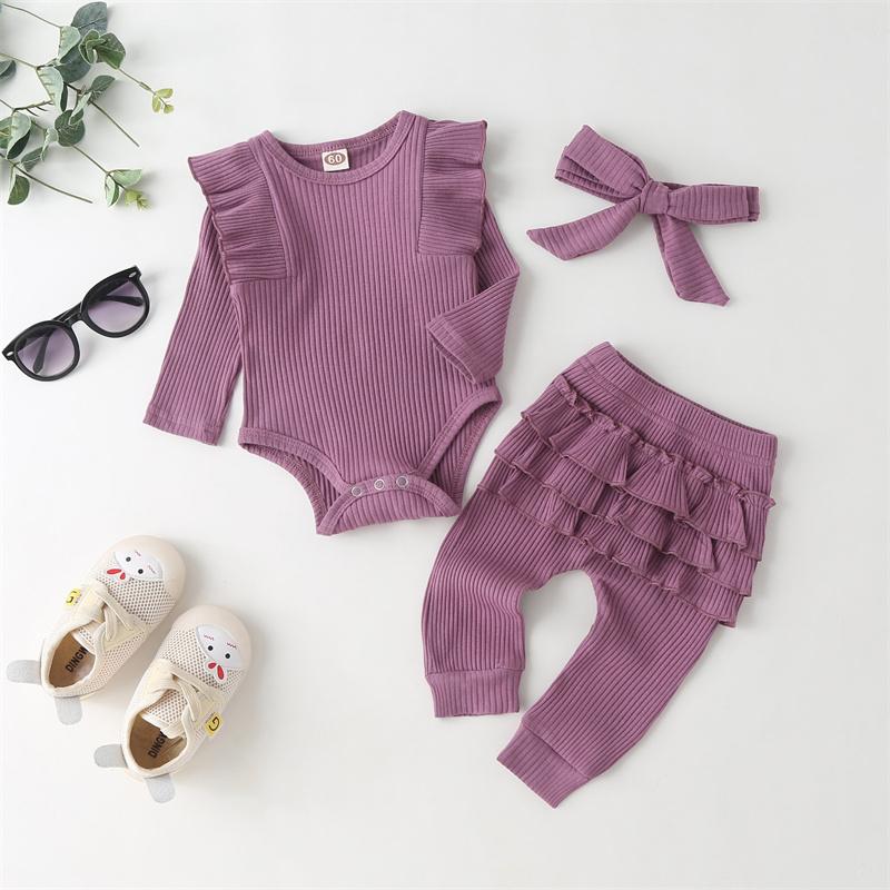 Clothing Sets Born Infant Baby Girls Long Sleeve Clothes Ruffle Romper Bodysuits+Pants+Bow Headband 3Pcs Suit Children Toddler Outfit A422, White
Clothing Sets Born Infant Baby Girls Long Sleeve Clothes Ruffle Romper Bodysuits+Pants+Bow Headband 3Pcs Suit Children Toddler Outfit A422, White