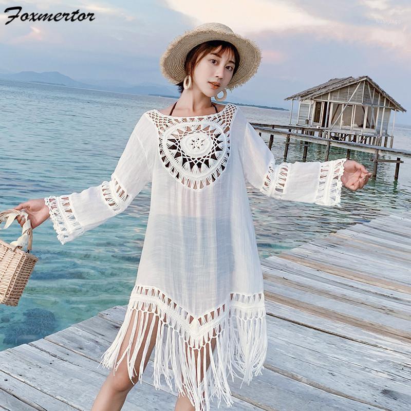 Summer Beach Shirt Blouse 2022 White Hollow Lace Sexy Female Long Sleeved Sunscreen Women Clothes Women's Blouses & Shirts
Summer Beach Shirt Blouse 2022 White Hollow Lace Sexy Female Long Sleeved Sunscreen Women Clothes Women's Blouses & Shirts